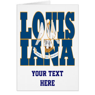 Louisiana state flag text