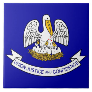 Louisiana State Flag Tile