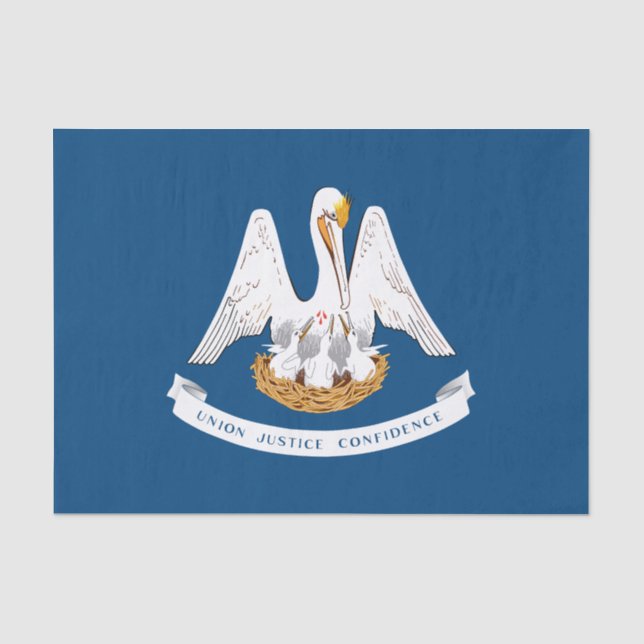 Louisiana State Flag Tissue Paper (Front)