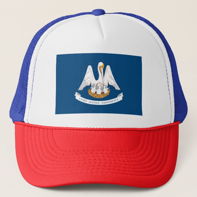Louisiana State Flag Trucker Hat (Front)