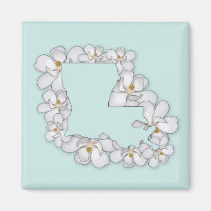 Louisiana State Flower Magnet