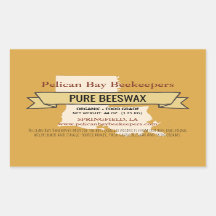 Louisiana State Honey Product Rectangle Stickers