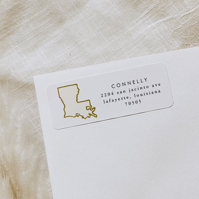 Louisiana State Return Address Labels (Louisiana state return address labels.)