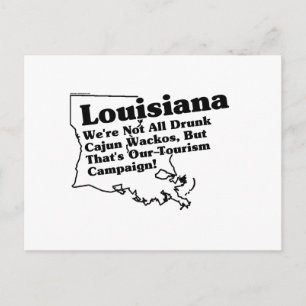 Louisiana State Slogan Postcard