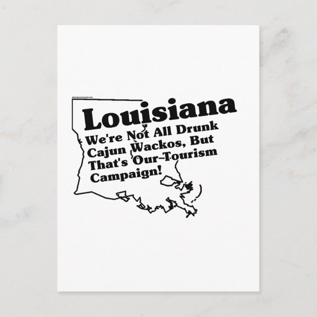 Louisiana State Slogan Postcard (Front)