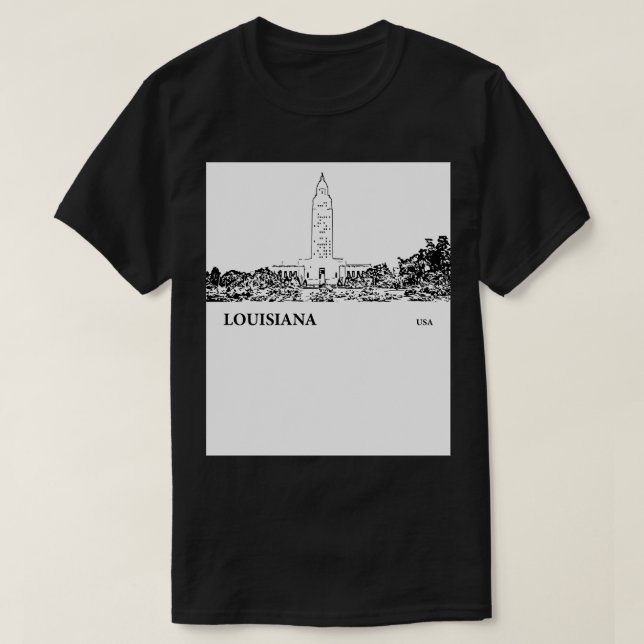 Louisiana State USA TShirt - 1 (Design Front)