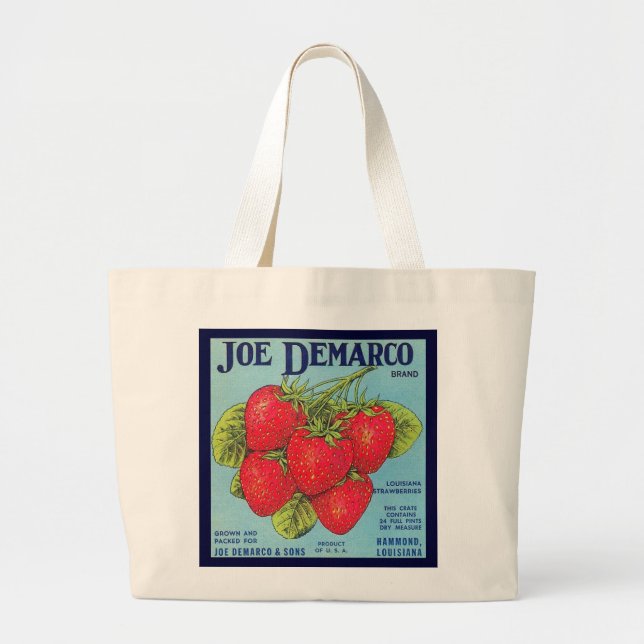 Louisiana Strawberry Crate Label - Bag (Front)