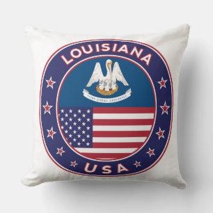 Louisiana Throw Pillow