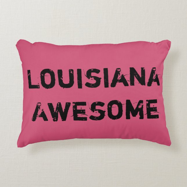 Louisiana Throw Pillow (Front)