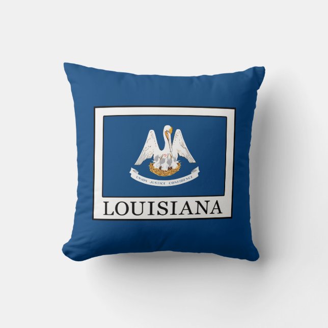 Louisiana Throw Pillow (Front)