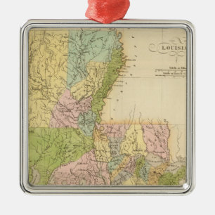 Louisiana US Metal Ornament