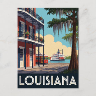 Louisiana USA New Orleans Culture Bayou Travel 🎺 Postcard