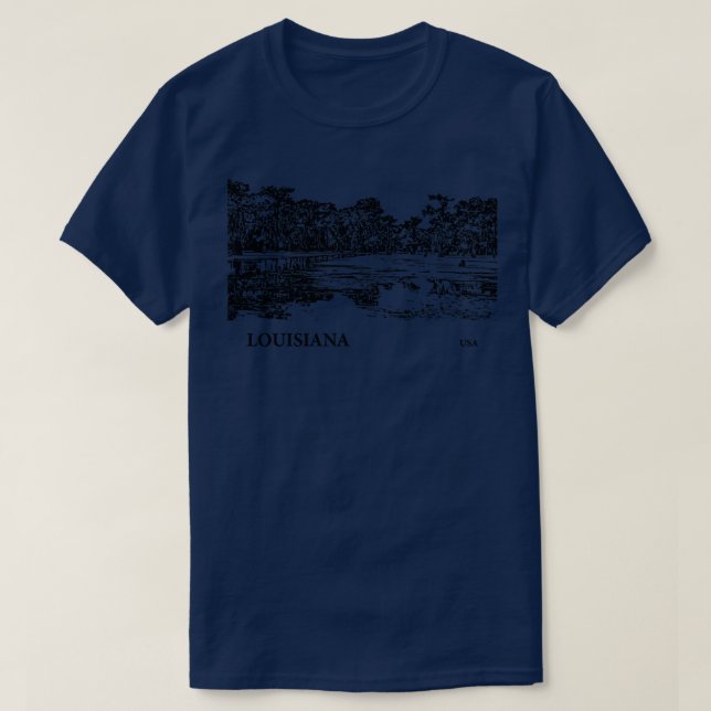 Louisiana USA TShirt - 3 (Design Front)