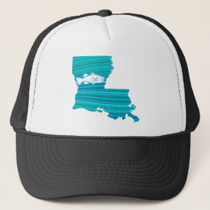 Louisiana Wave Fishing Trucker Hat