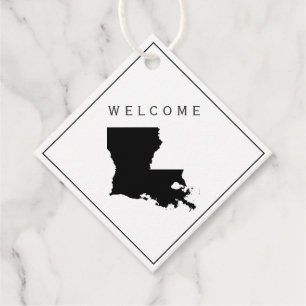 Louisiana Welcome Bag Gift Tag for Wedding Weekend
