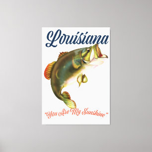 Louisiana "you are my Sunshine" Canvas Print