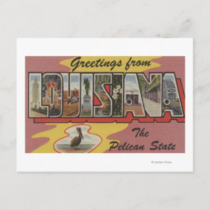 LouisianaLarge Letter ScenesLouisiana 2 Postcard