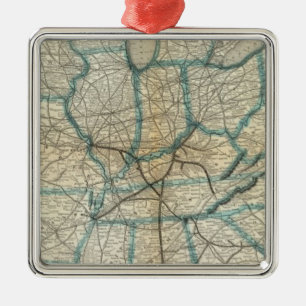 Louisville and Nashville Railroad 2 Metal Ornament