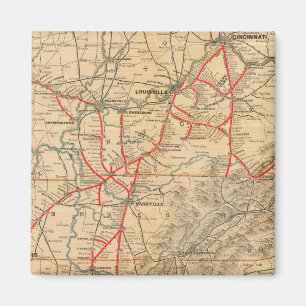 Louisville and Nashville Railroad Magnet