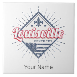 Louisville City Kentucky United States Vintage USA Tile