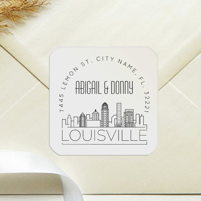 Louisville Destination Wedding Square Sticker (Creator Uploaded)