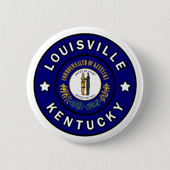 Louisville Kentucky 2 Inch Round Button (Front)