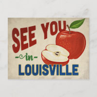 Louisville Kentucky Apple - Vintage Travel