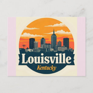 Louisville Kentucky USA Skyline Postcard