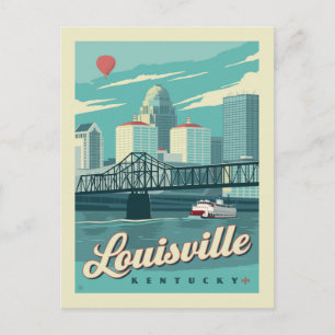 Louisville, Kenucky Save the Date Announcement Postcard