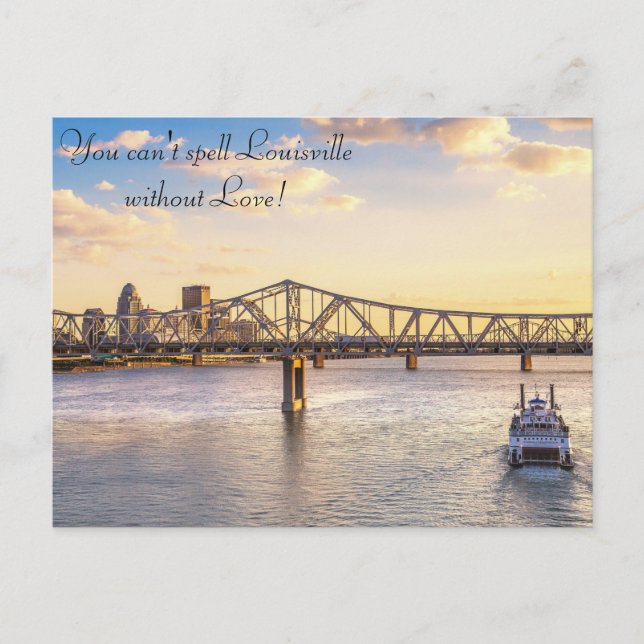 Louisville Skyline and the Belle Postcard (Front)