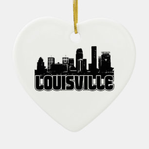 Louisville Skyline Ceramic Ornament