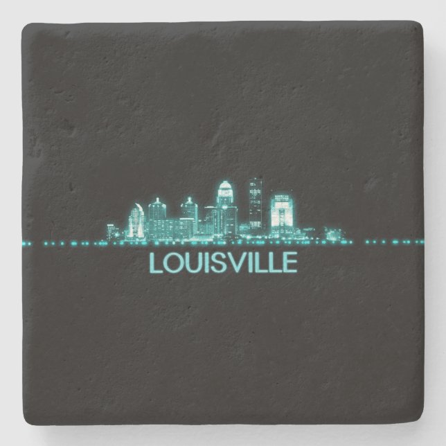 Louisville Skyline Stone Coaster (Front)