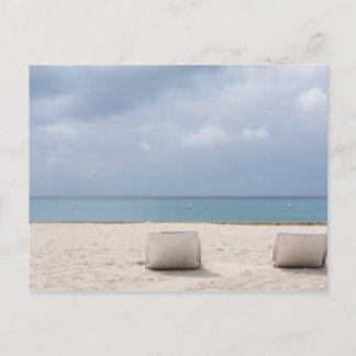 Lounge By the Ocean in Cozumel Postcard