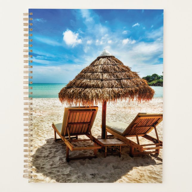 Lounge on beach throw pillow (Devant)