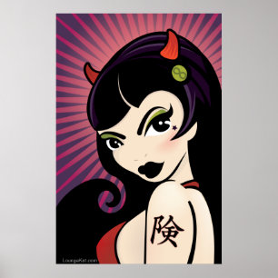 LoungeKat Poster: Devil Girl Poster