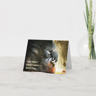 Lounging Gorilla Carte Anniversaire Belge