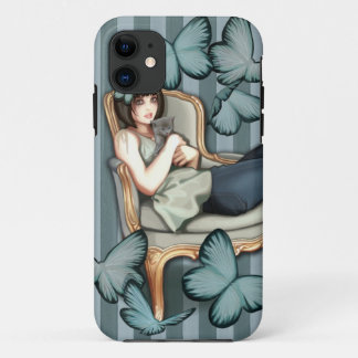 Lounging in my Louis chair iPhone 11 Case