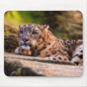Lounging Leopard Mouse Pad