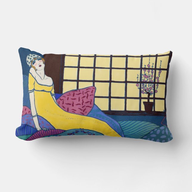 Lounging on Her Pillows (Front)