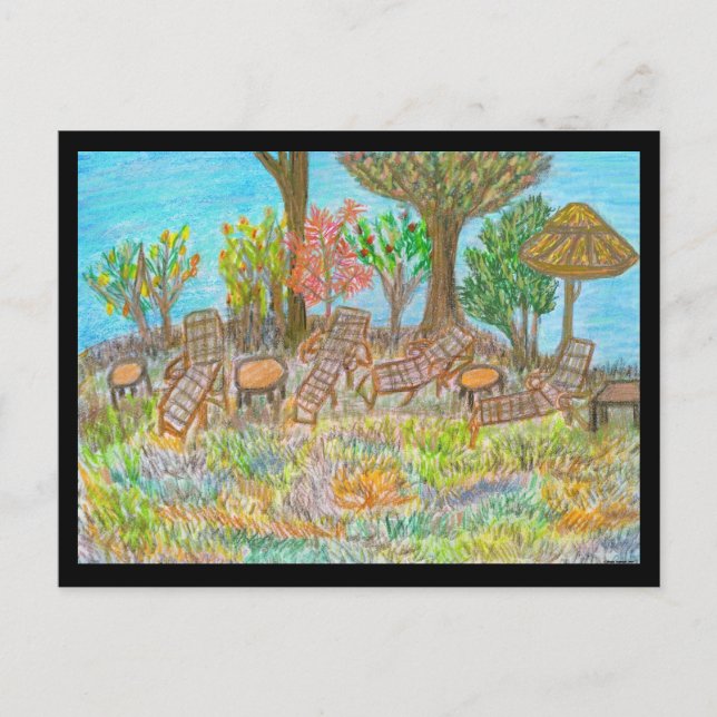 Lounging under the Trees Postcard (Front)