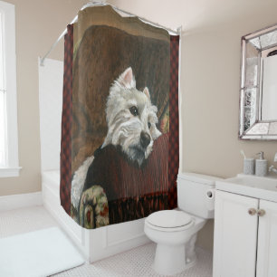 Lounging Westie on Sofa