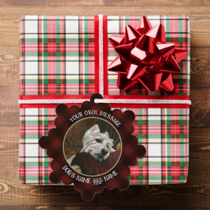 Lounging Westie on Sofa Ornament Card