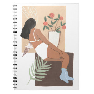 Lounging Woman Notebook
