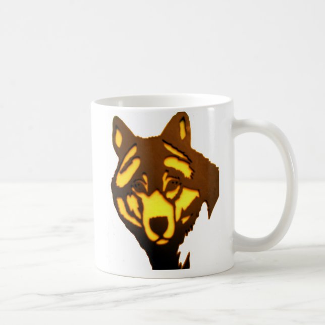 Loup 1 Mug (Droite)