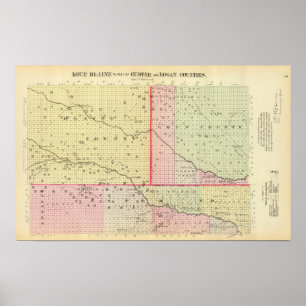 Loup, Blaine, Custer, and Logan County, Nebraska Poster