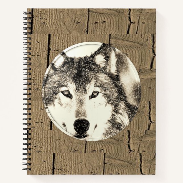 Loup de Carnet spiral (Devant)
