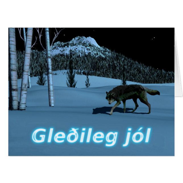 Loup d'hiver - Gleðileg Jól (Devant horizontal)