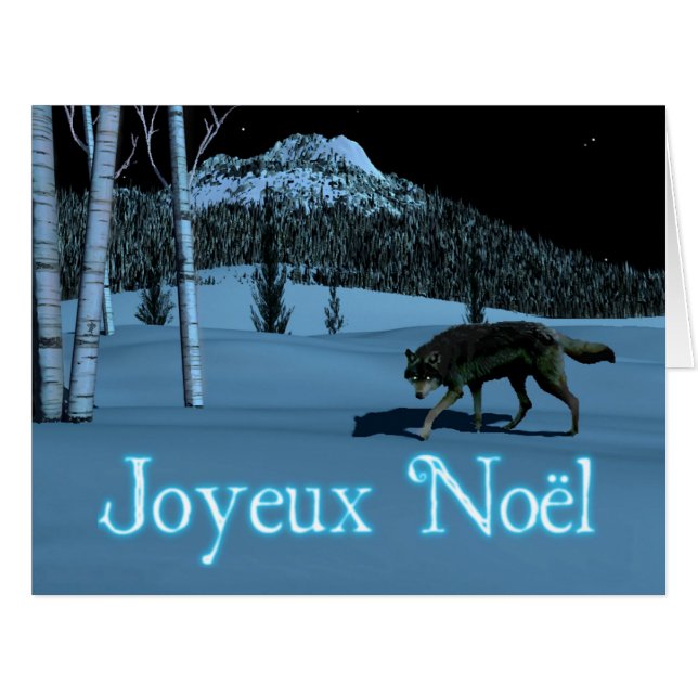 Loup d'hiver - Joyeux Noё l (Devant horizontal)