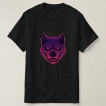 Loup effrayant : T-shirt Neon Art