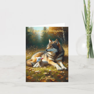 Loup et agneau : Carte de fête des Tabernacles